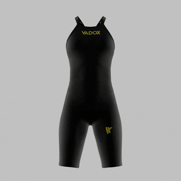 Traje de Baño Competición Mujer F14 Closed Back Black Vadox