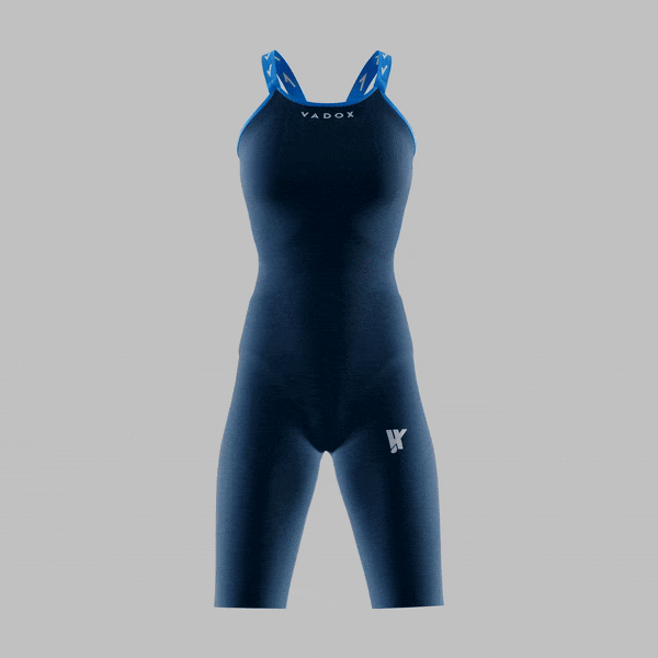 Traje de Baño de competición mujer Spartan Closed Back NAVY Vadox