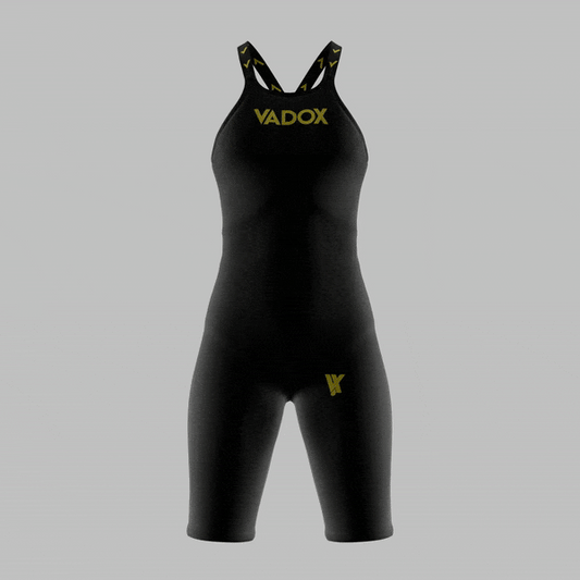 Traje de Baño Competición Mujer F14 Open Back Black Vadox