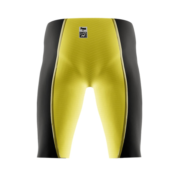 Traje de Baño de competición hombre Jammer Low Black-Yellow Vadox