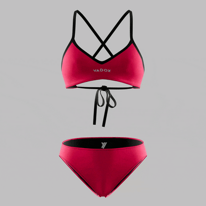 Traje de Baño Entrenamiento Mujer Bikini Janet Red Vadox