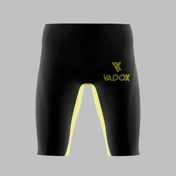 Traje de Baño de competición hombre Jammer Low Black-Yellow Vadox
